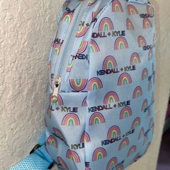 NWT Kendall & Kylie Mini Backpack Blue rainbow - Picture 4 of 6